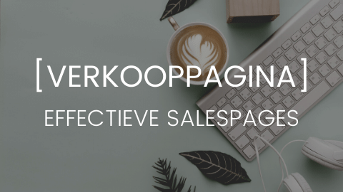 [Verkooppagina] Effectieve salespages